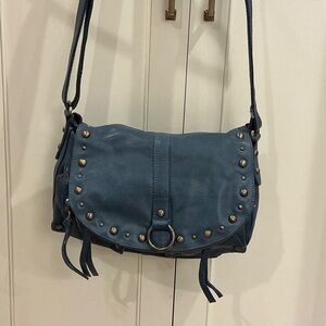 Lucky Brand medium blue smooth leather purse.